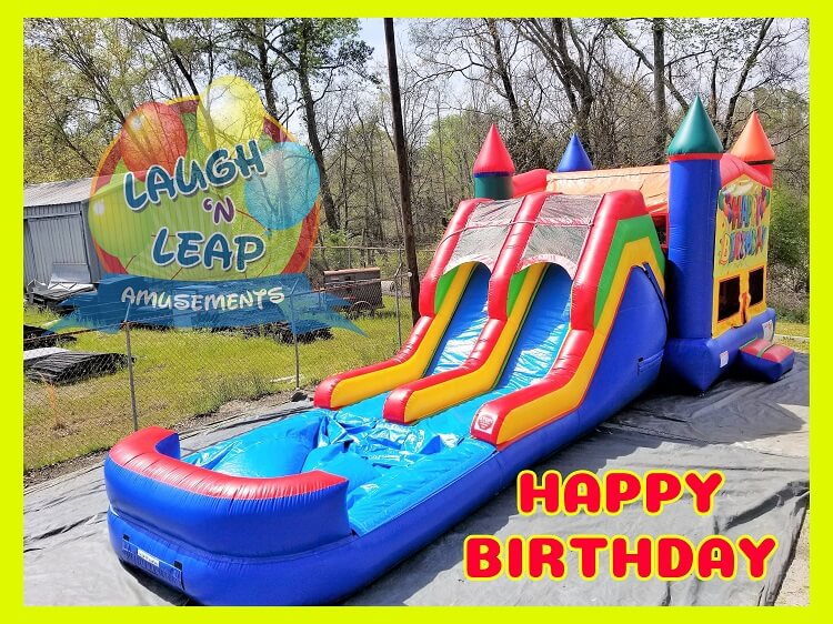 Red White Blue Giant Inflatable Water Slide