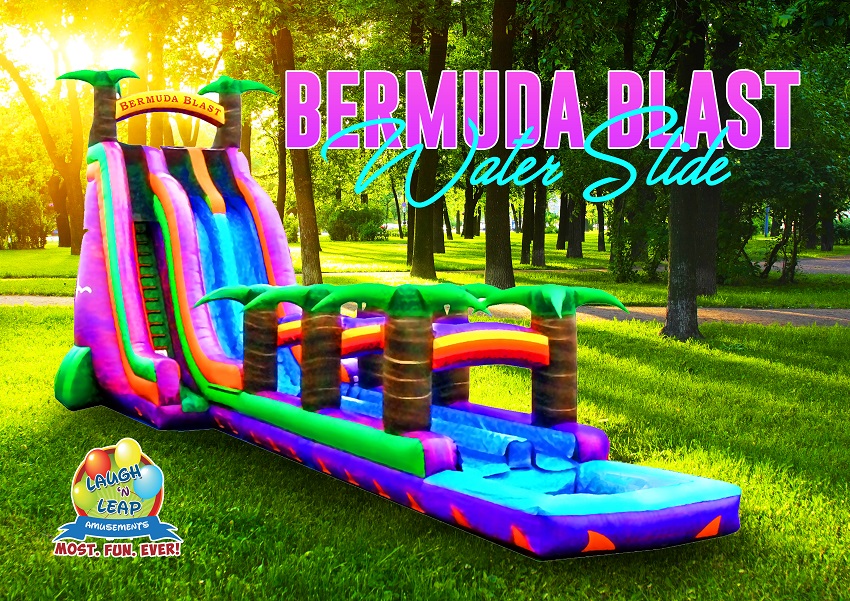 Bermuda Blast Water Slide Inflatable Slide Rental for Parties