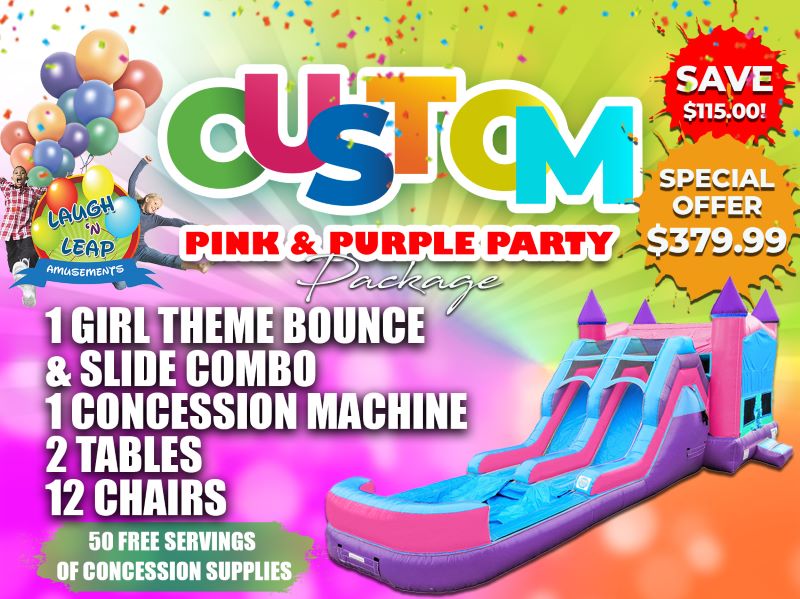 Custom Pink & Purple Party Package