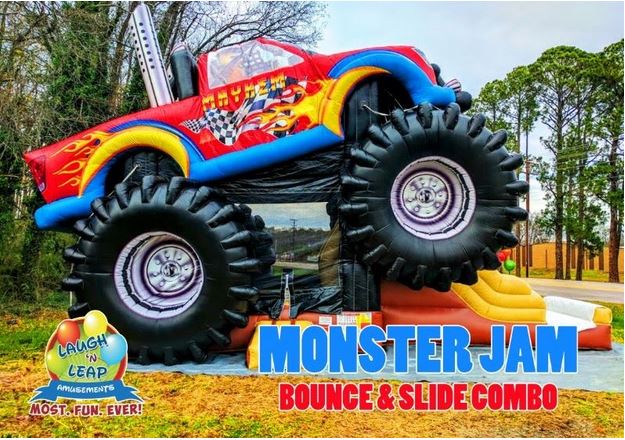 Monster Jam Bounce House & Slide